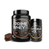 1 - QNT Prime Whey 2.2 lb Irish Chocolate with Hydra Vol Pre Workout Combo,  0.88 lb  Navel Orange 
