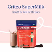 2 - Supermilk Gritzo Growth for Boy 13+ years, 800 g Double Chocolate