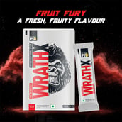 5 - MuscleBlaze Pre Workout WrathX, 0.19 lb Fruit Fury (Mono Carton Pack of 5)