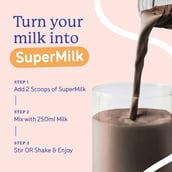 6 - Supermilk Gritzo Growth+ for Boy 13+ years, 10 Piece(s)/Pack Double Chocolate