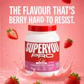 11 - Superyou Pro Fermented Yeast Protein, 1.1 lb Strawberry
