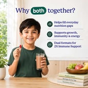 5 - Gritzo Supermilk Immunity Kit, 400 g Chocolate for Boy/Girl 2-6 Yrs with Gummies