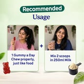 8 - Gritzo Supermilk Immunity Kit,  400 g  Chocolate for Girl 10-12 Yrs with Gummies