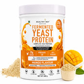 1 - HealthyHey Nutrition Fermented Yeast Protein,  1.1 lb  Mango 