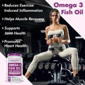 2 - HealthyHey Nutrition Omega 3 Fish Oil for Women,  60 softgels 