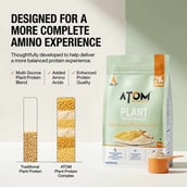 9 - AS-IT-IS Nutrition ATOM Plant Protein Complex,  2.2 lb  Cafe Latte 