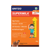 8 - Supermilk Gritzo Growth+ for Boy 7 to 12 years,  175 g  Double Chocolate (Pack of 5)