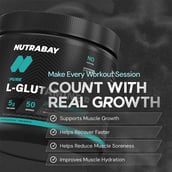 4 - Nutrabay Pure 100% Glutamine Amino Acid,  0.55 lb  Unflavoured 