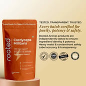 4 - Rooted Active Naturals Cordyceps Militaris Organic Mushroom Extract, 45 g