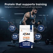 5 - AS-IT-IS Nutrition ATOM PWR Whey Protein XL,  2.2 lb  Double Rich Chocolate 