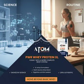 10 - AS-IT-IS Nutrition ATOM PWR Whey Protein XL,  2.2 lb  Dubai Kunafa 