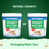 2 - Myfitness by brnd.me Natural Peanut Butter,  1.25 kg  Crunchy 
