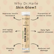 4 - DR. HARLE Glutathione Skin Glow Effervescent,  Strawberry (Pack of 3)  15 tablets 