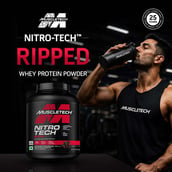 3 - MuscleTech Performance Series NitroTech Ripped,  3.8 lb  Chocolate Fudge Brownie 