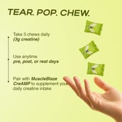 5 - MuscleBlaze Creatine Chews, Lime 30 tablet(s)
