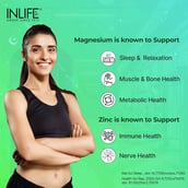 4 - INLIFE Magnesium Glycinate with Zinc Picolinate, Unflavoured 120 capsules