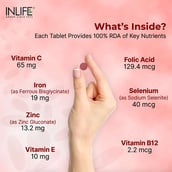 9 - INLIFE Iron + Folic Acid, Unflavoured 60 tablet(s)