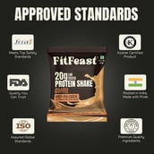 10 - FitFeast Protein Shaker, 7 sachets/pack Coffee