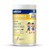 9 - Supermilk Gritzo Growth Unsweetened for Boy/Girl 2-6 Yrs, 300 g Creamy Vanilla