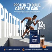 6 - AS-IT-IS Nutrition ATOM PWR Mass Gainer,  2.2 lb  Double Rich Chocolate 