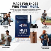 11 - AS-IT-IS Nutrition ATOM PWR Mass Gainer,  2.2 lb  Double Rich Chocolate 