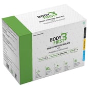 1 - BodyFirst Whey Protein Isolate with Probiotics and Enzymes,  32 sachets/pack  Mango 