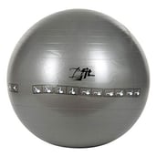 B Fit USA Exercise Printed Heavy Duty Silver Gym Ball (AB8104),  Silver  55 cm 