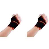 B Fit USA Wrist Support (327),  Black  Free Size (Pair) 
