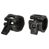 B Fit USA Olympic Barbell Collars Pair,  Black 
