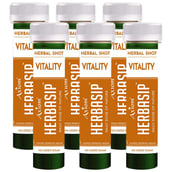 Herbasip Vitality Juice Pack of 6 Shots, Unflavoured 50 ml