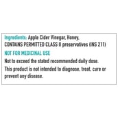 1 - HealthKart Apple Cider Vinegar with Honey NZ, 0.5 L OP Honey