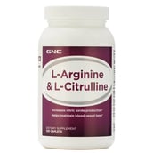 GNC L-Arginine & L-Citrulline, 120 caplets Unflavoured