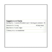 supplement - Natures Velvet Beta Alanine,  0.44 lb  Unflavoured 