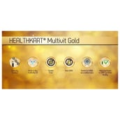 Benefit1 - HealthKart Multivit Gold 5-in-1-MultiVitamin OP, 90 capsules Unflavoured