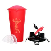 1 - Strauss Dual Shaker Pro, Red 700 ml