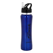 1 - Strauss Spark Stainless Steel Bottle,  Metal Finish Blue  750 ml 