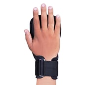 1 - Strauss Adjustable Weightlifting Strap with Palm Pads,  Pair (Black)  Free Size 