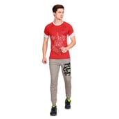 2 - Rocclo T Shirt-5069,  Whitish Red  XXL 