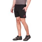 3 - Fitinc N S Lycra Shorts with Both Side Safety Zippered Pockets,  XL  Black 
