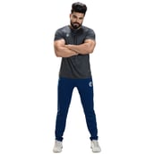 5 - Omtex Gym Polyester T Shirt TS1801,  Dark Grey  XXL 