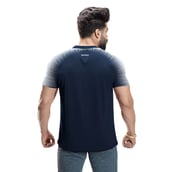 2 - Omtex Gym T Shirt Spider 007,  Blue  Small 