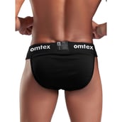 1 - Omtex Rio Supporter Back Covered for Men,  Medium  Black 