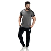 3 - Omtex Gym T Shirt Spider 007,  Grey  Small 