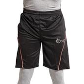 4 - Fitup Life Solid Men Shorts, XL Black with Orange