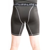 2 - Fitup Life Solid Men Compression Gym Shorts,  XL  Black 