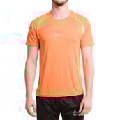 2 - Fitup Life Solid Men Round Neck Reversible T Shirt,  Orange  Large 