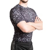 3 - Fitup Life Gym Wear Men Compression Half Sleeve,  Multicolor  Large 