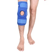 Bone Rap Open Patela Knee Brace Neoprene, Royal Blue Large