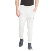 1 - Aesthetic Bodies Men's Jogger Series Pants, White Medium