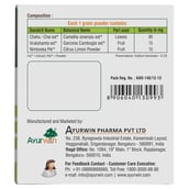 composition - Ayurwin Nutrislim Green Tea, 15 sachets/pack Natural